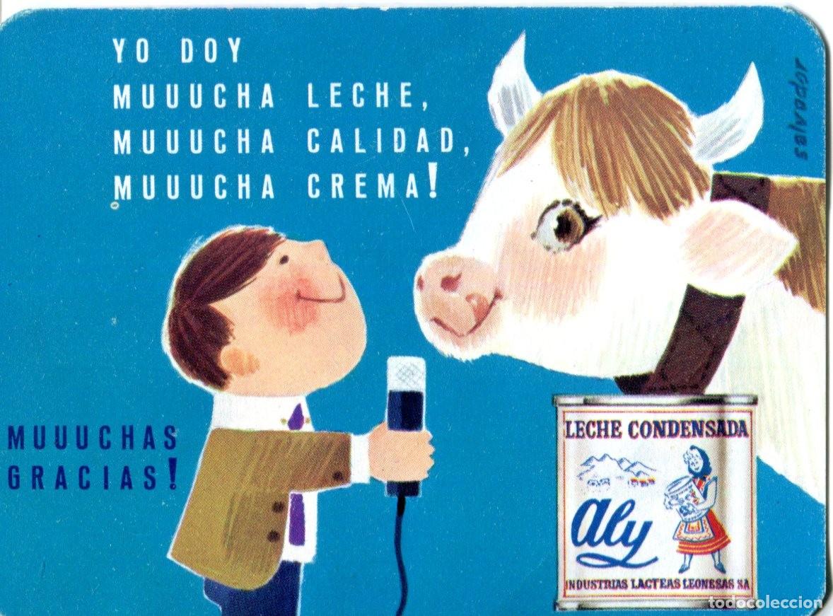 Colecionismo Calend&aacute;rios: CCALENDARIO PUBLICITARIO. LECHE CONDENSADA ALY. INDUSTRIAS L&Aacute;CTEAS LEONESAS. A&Ntilde;O 1968
