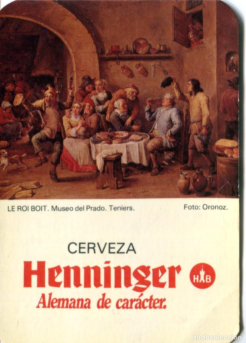 Coleccionismo calendarios: CALENDARIO PUBLICITARIO CERVEZA HENNINGER A&Ntilde;O 1985. VER FOTO ADICIONAL