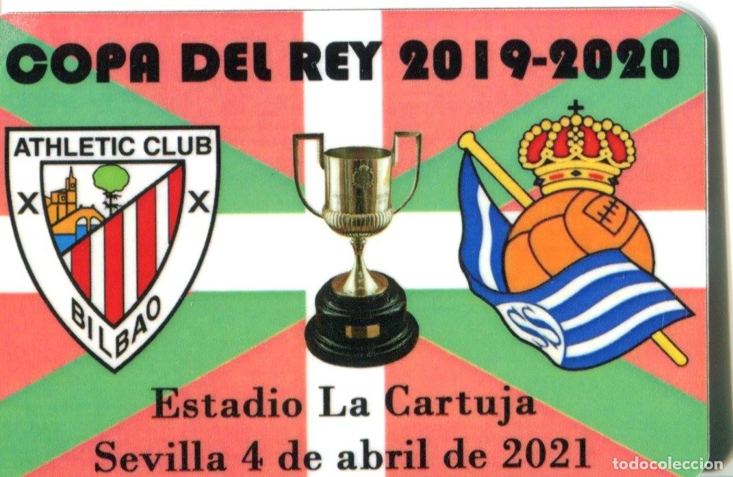 Coleccionismo calendarios: A&Ntilde;O 2021 - CALENDARIO DE BOLSILLO - FUTBOL - ATHLETIC BILBAO & REAL SOCIEDAD -COPA DEL REY 2019-2020