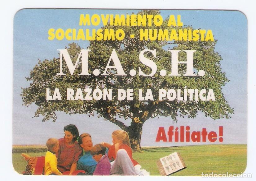 Coleccionismo Calendarios: CALENDARIO DE BOLSILLO A&Ntilde;O 1999 POL&Iacute;TICA - MOVIMIENTO AL SOCIALISMO - HUMANISTA - VER FOTO REVERSO