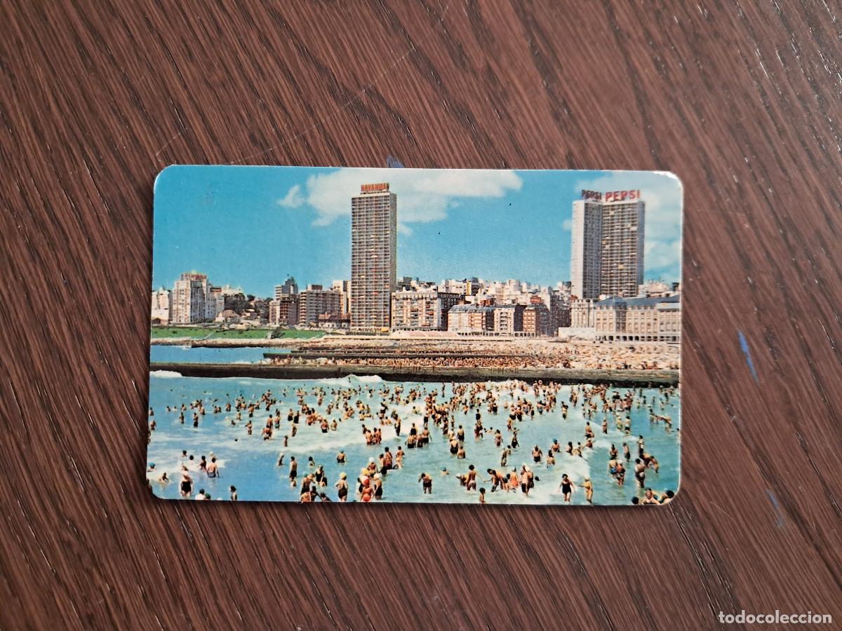 Collectables Calendars: calendario de publicidad de Argentina, Pierre Calv&oacute;, gente ba&ntilde;&aacute;ndose en la playa, a&ntilde;o 1988