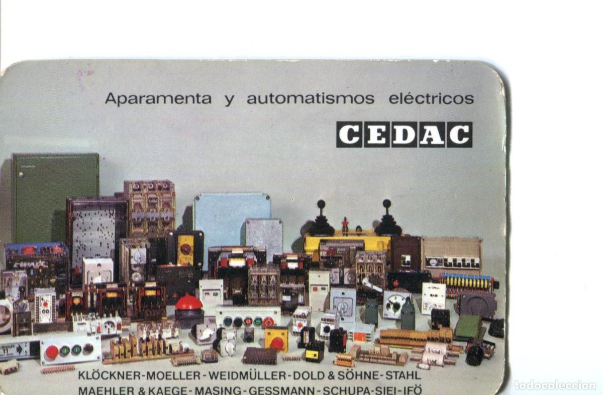 Coleccionismo calendarios: Calendario de bolsillo - Aparamentos y automatismos el&eacute;ctricos - CEDAC- 1979