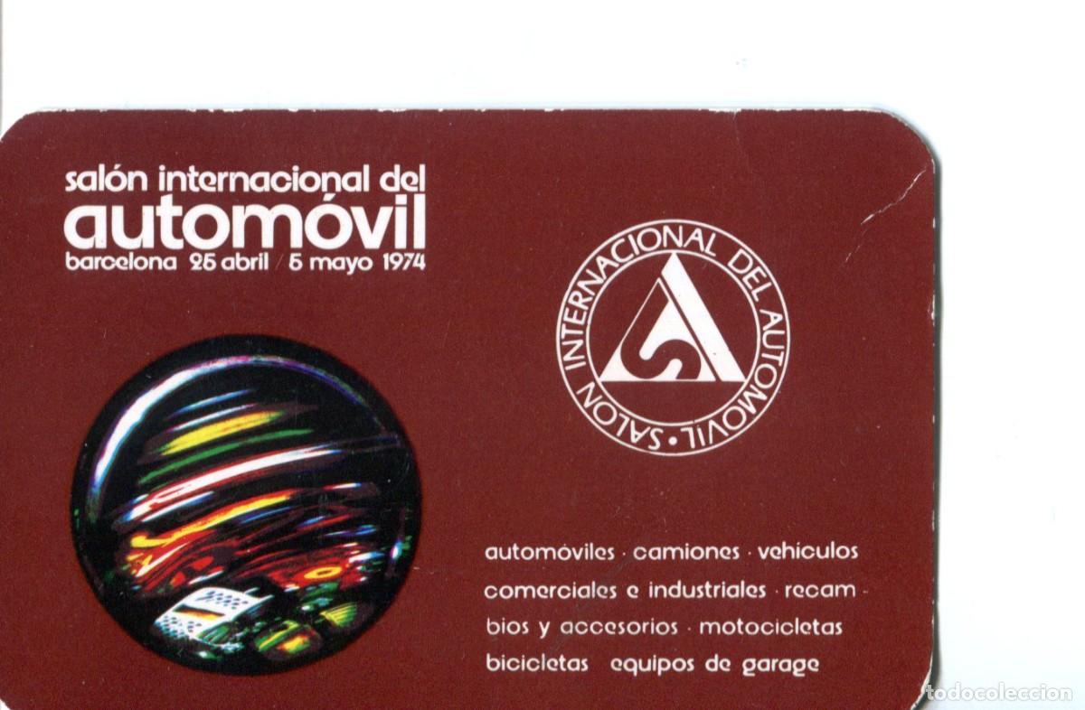 Coleccionismo calendarios: CALENDARIO BOLSILLO - A&Ntilde;O 1974 - SAL&Oacute;N INTERNACIONAL DEL AUTOM&Oacute;VIL DE BARCELONA