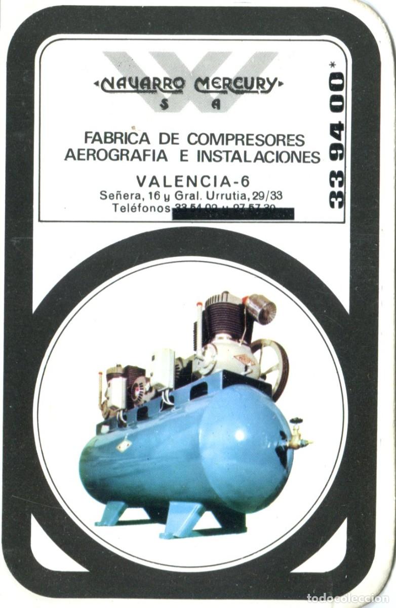 Coleccionismo calendarios: CALENDARIO BOLSILLO NAVARRO MERCURY COMPRESORES - 1970