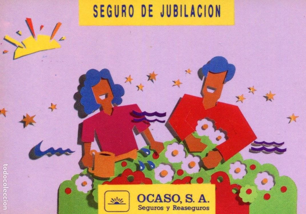 Coleccionismo calendarios: CALENDARIO 1990 SEGUROS OCASO Seguros de Jubilacion
