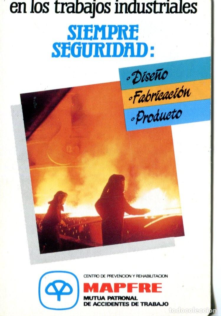 Coleccionismo calendarios: CALENDARIO 1989 SEGUROS MAPFRE MUTUA PARONAL DE ACCIDENTES DE TRABAJO