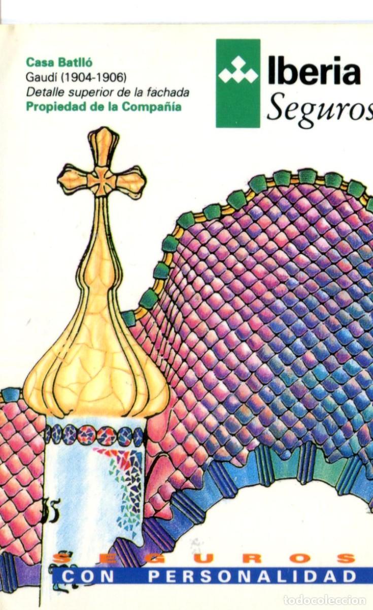 Coleccionismo calendarios: CALENDARIO SEGUROS IBERIA 1990 CASA BATLLO