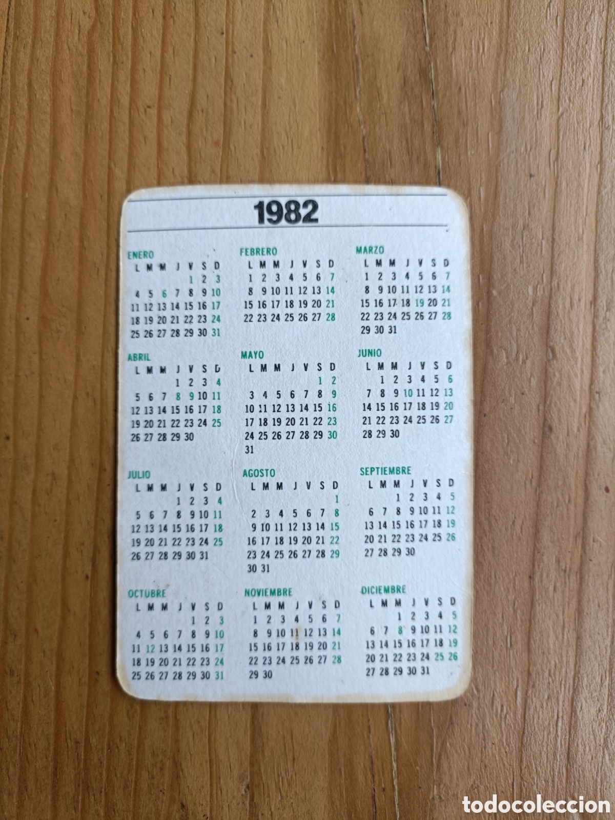 Coleccionismo calendarios: Calendario 1982 Banco de Santander - Foto 2