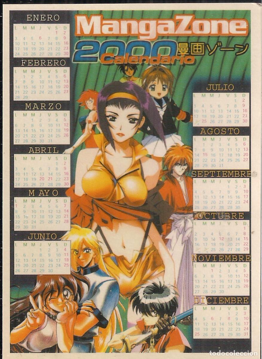 Colecionismo Calend&aacute;rios: CALENDARIO DE BOLSILLO 2000. MANGAZONE