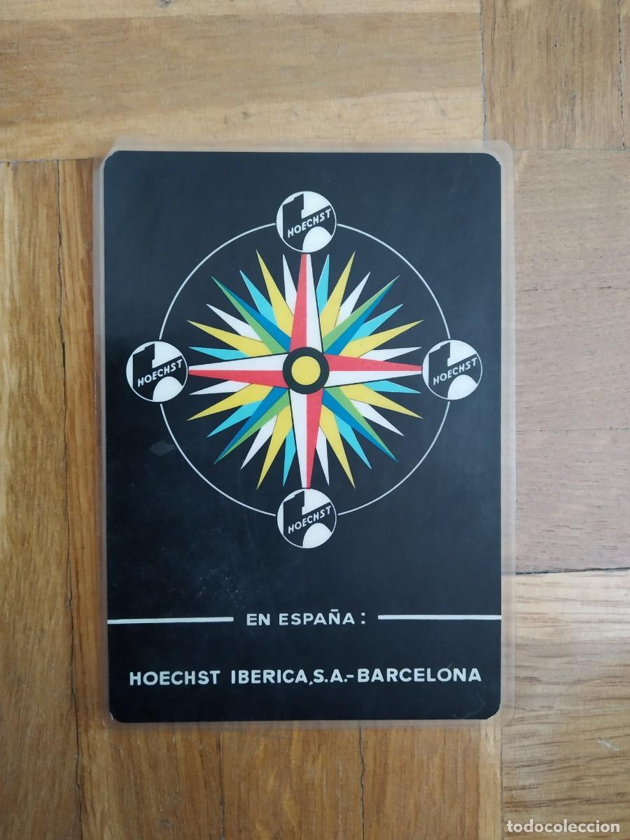 Coleccionismo calendarios: CALENDARIO PUBLICITARIO HOECHST A&Ntilde;O 1964. VER FOTOS. PLASTIFICADO