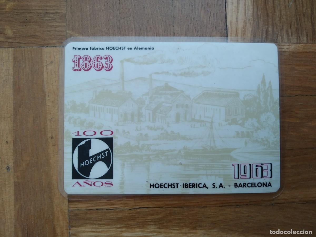 Coleccionismo calendarios: CALENDARIO PUBLICITARIO HOECHST A&Ntilde;O 1963. VER FOTOS. PLASTIFICADO