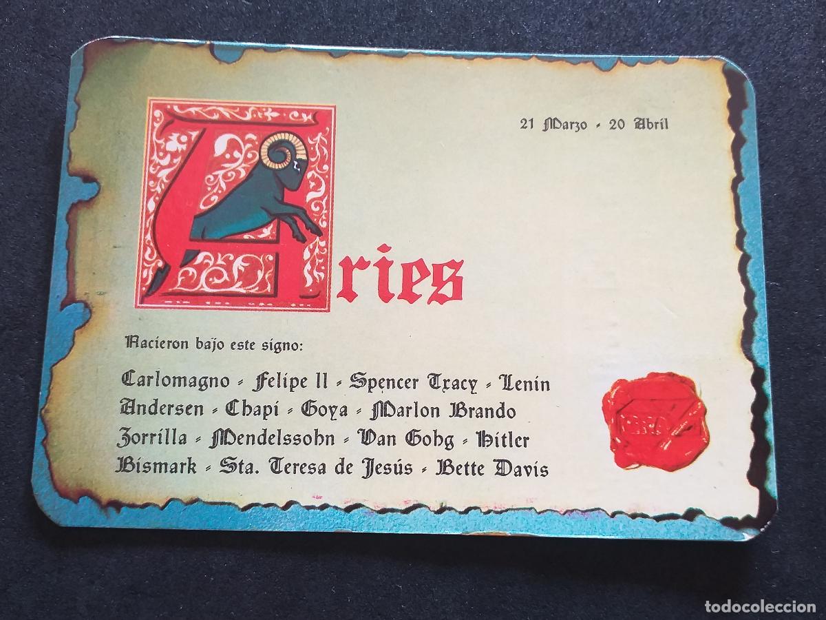 Coleccionismo calendarios: GUADALAJARA-V48-PUBLICIDAD 1974-RESTAURANTE ''EL VENTORRERO''ARIES