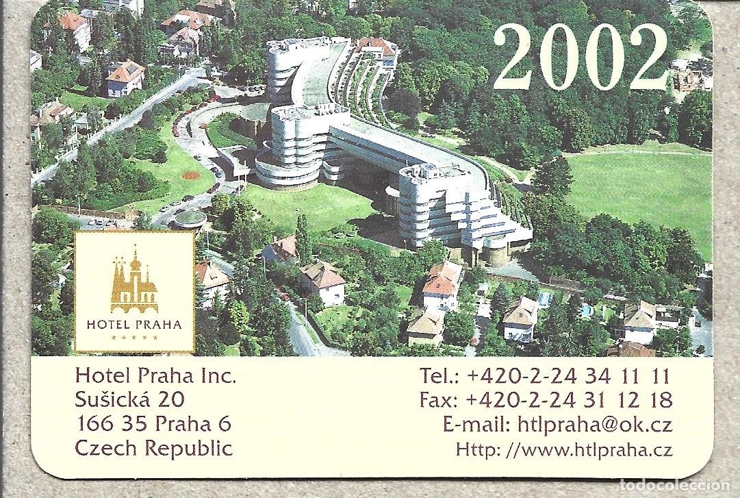 Coleccionismo Calendarios: CALENDARIO DE PUBLICIDAD DE HOTEL PRAHA DEL A&Ntilde;O 2002 EN EXTRANJERO