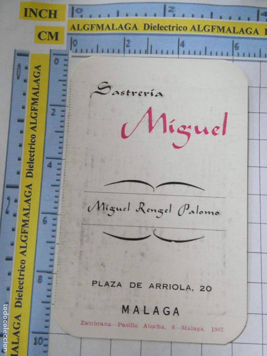 Sammeln von Kalendern: CALENDARIO DE BOLSILLO. A&Ntilde;O 1968. SASTRER&Iacute;A MIGUEL PLAZA ARRIOLA M&Aacute;LAGA. 253