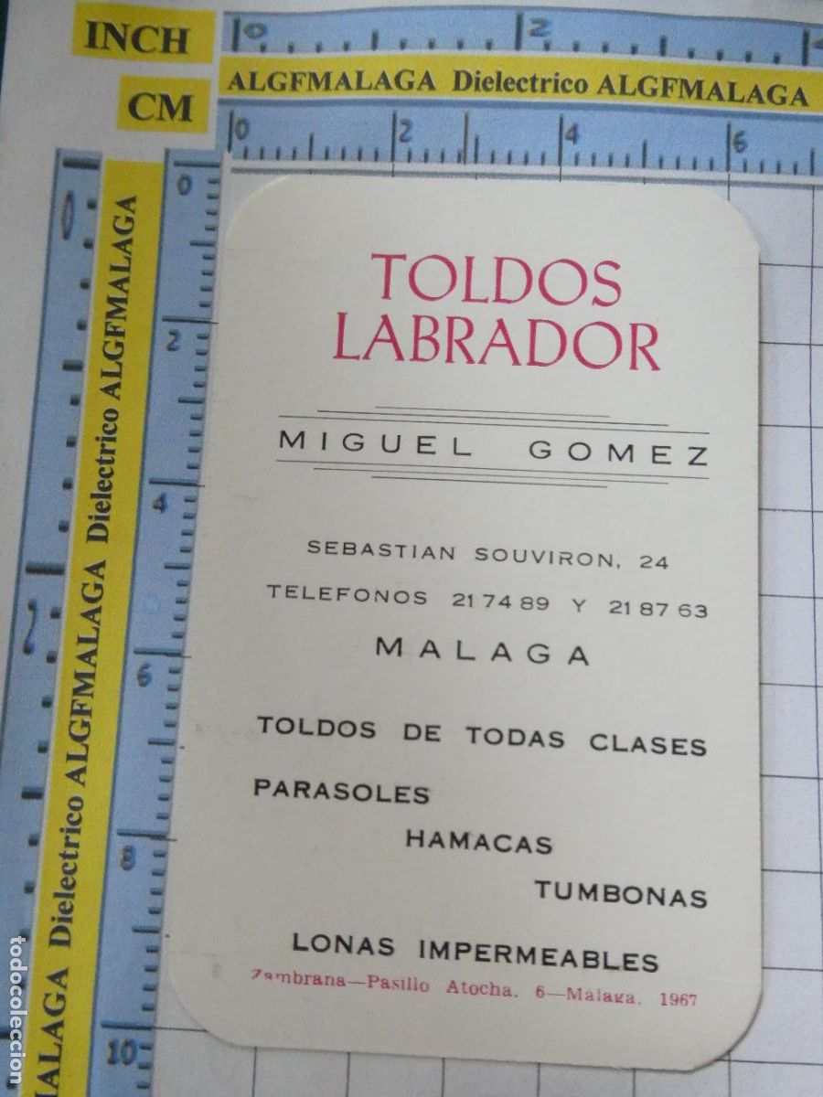 Collezionismo Calendari: CALENDARIO DE BOLSILLO. A&Ntilde;O 1968. TOLDOS LABRADOR M&Aacute;LAGA. 254