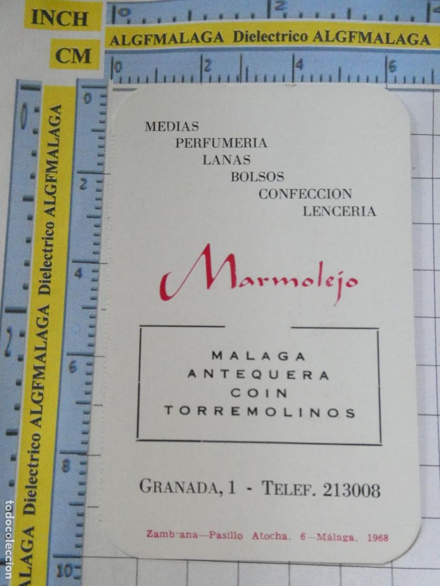 Sammeln von Kalendern: CALENDARIO DE BOLSILLO. A&Ntilde;O 1969. MARMOLEJO ANTEQUERA COIN TORREMOLINOS M&Aacute;LAGA. 266