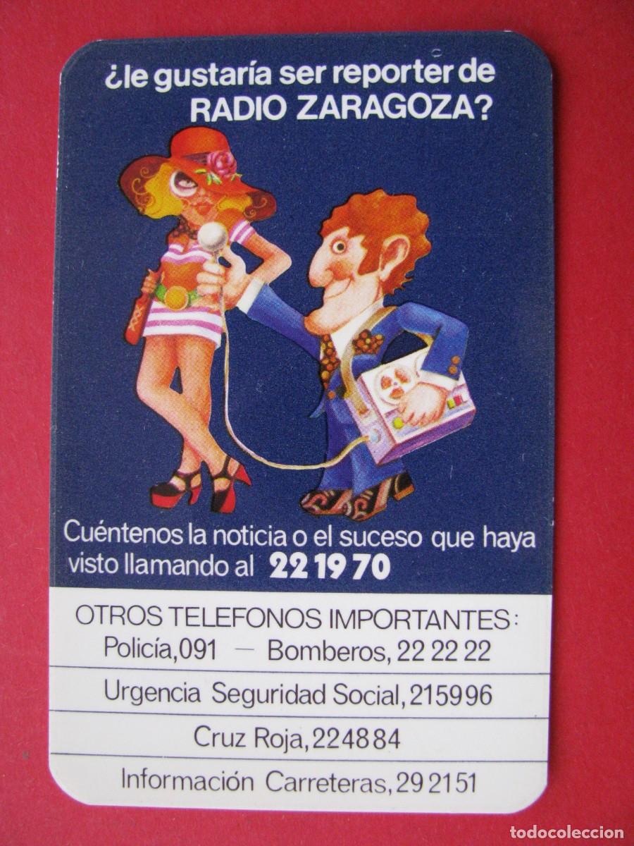 Collectables Calendars: CALENDARIO DE BOLSILLO. RADIO ZARAGOZA 1974.