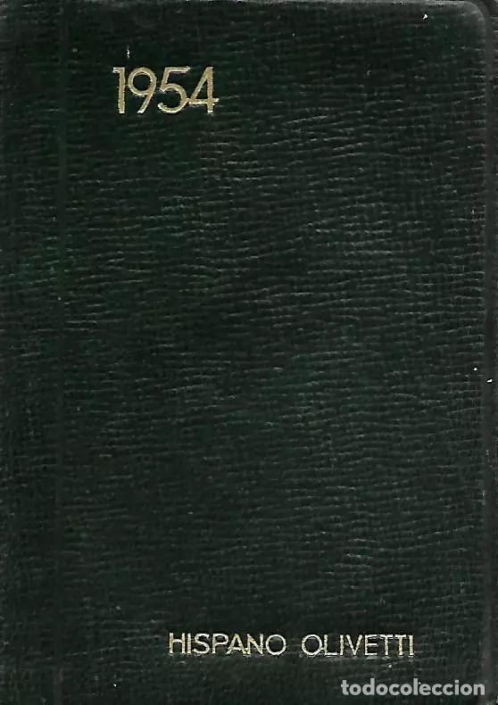 Coleccionismo calendarios: Agenda de Bolsillo Hispano Olivetti 1954 - Foto 1