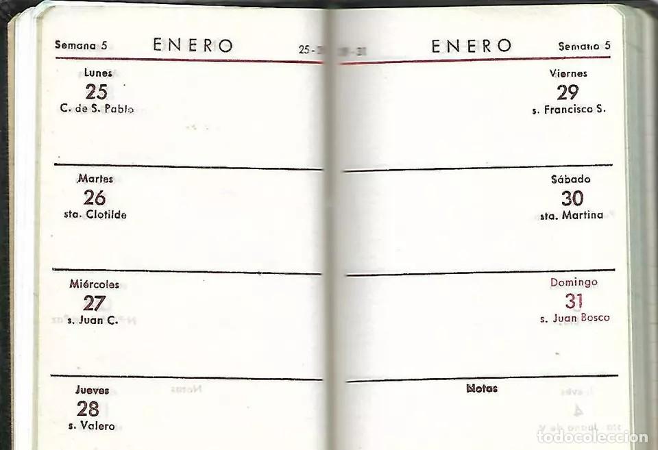 Coleccionismo calendarios: Agenda de Bolsillo Hispano Olivetti 1954 - Foto 4