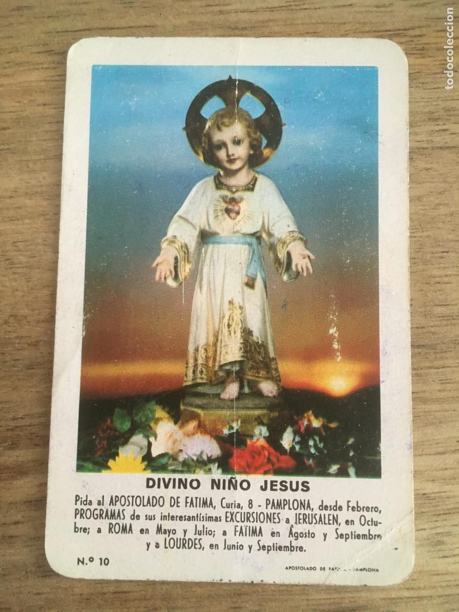 Coleccionismo Calendarios: fournier divino ni&ntilde;o jesus 1963 calendario original antiguo