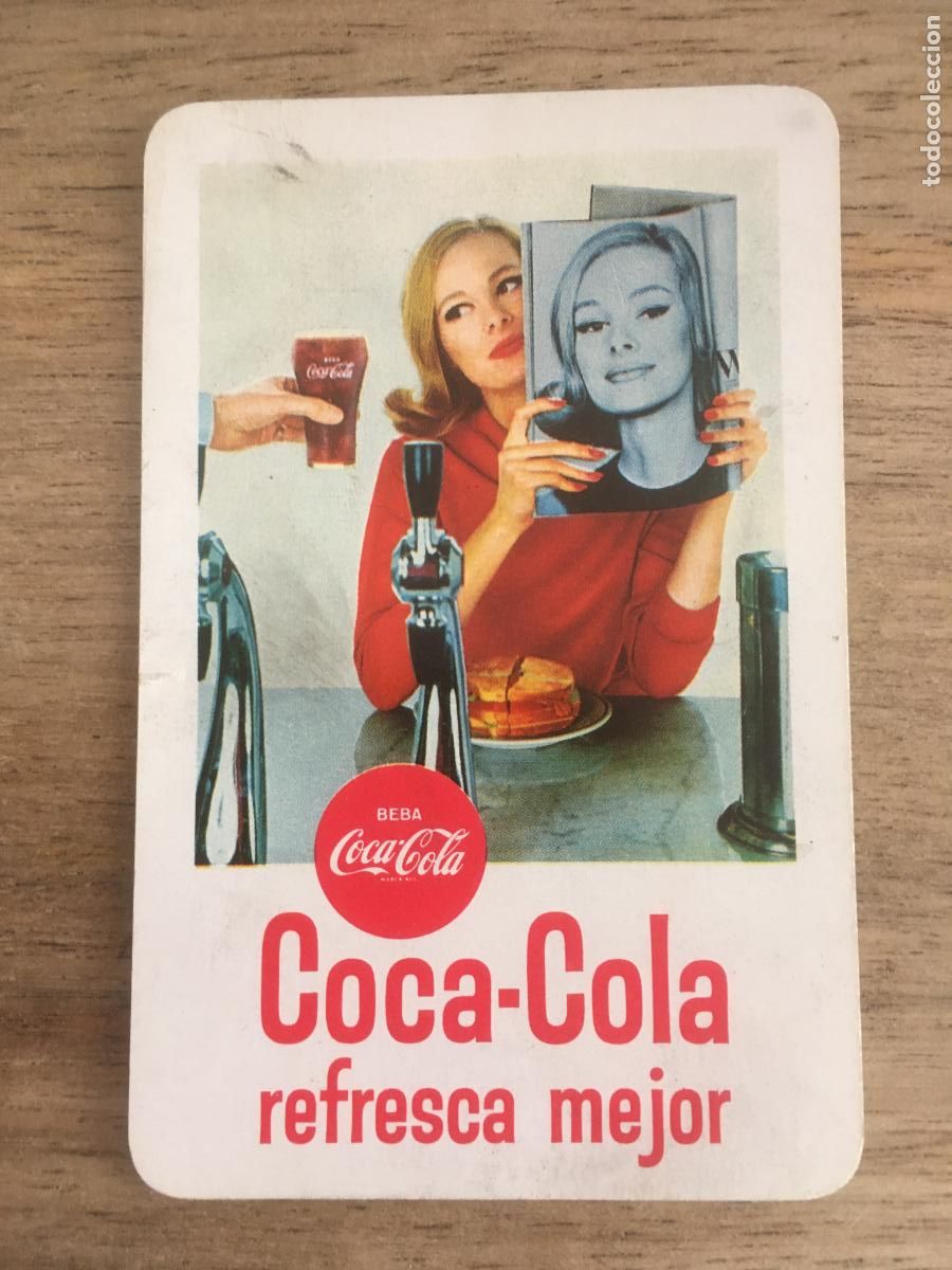 Collectables Calendars: fournier coca cola 1966 calendario original antiguo
