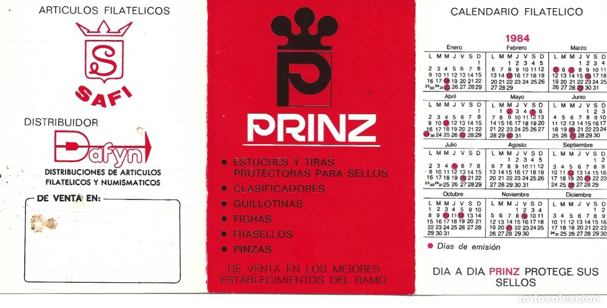 Coleccionismo Calendarios: CALENDARIO DEL A&Ntilde;O 1984 DE PUBLICIDAD PRINZ SAFI