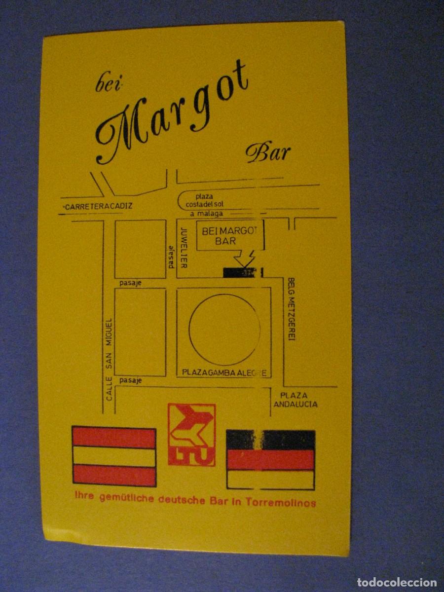 Colecionismo Calend&aacute;rios: CALENDARIO PUBLICIDAD DE SWINGING DISCO BAR BEI MARGOT, DEUTSCHE BAR IN TORREMOLINOS. 1980.