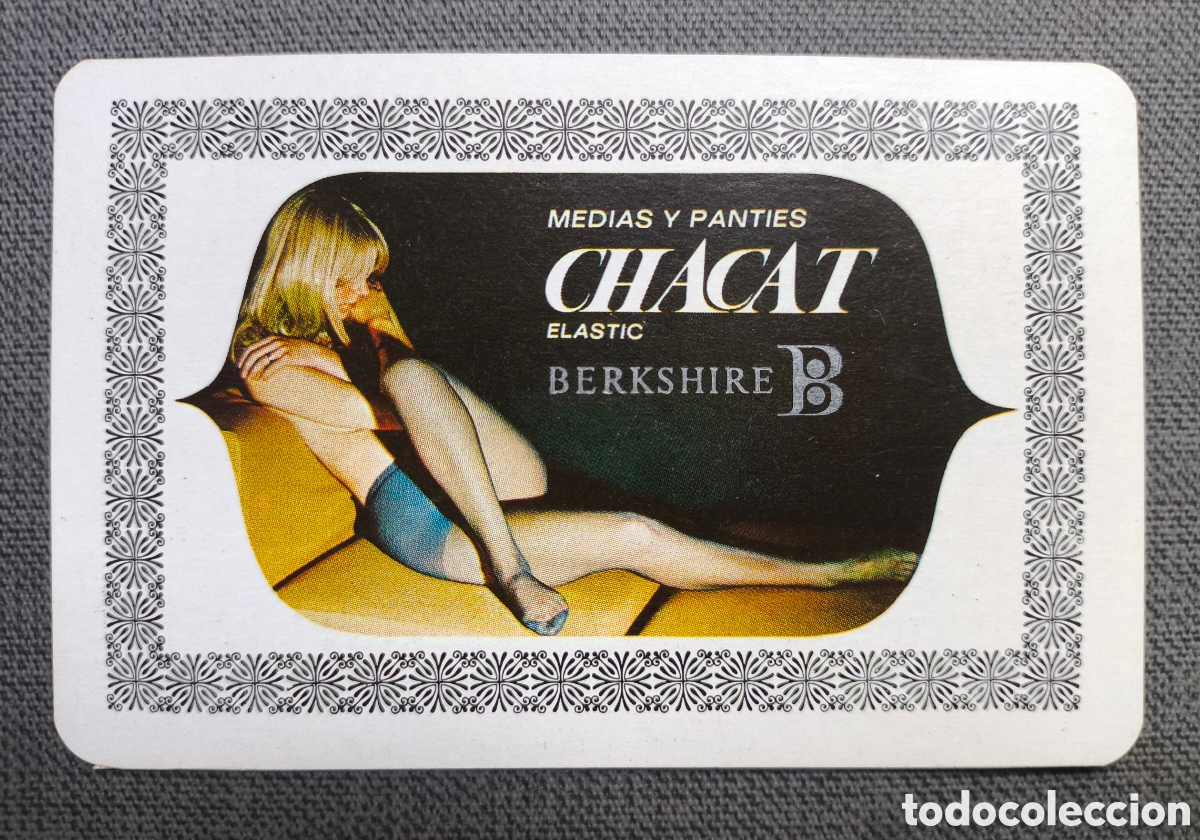 Collectables Calendars: FOURNIER CALENDARIO PUBLICIDAD BERKSHIRE MEDIAS Y PANTIES CHACAT 1970