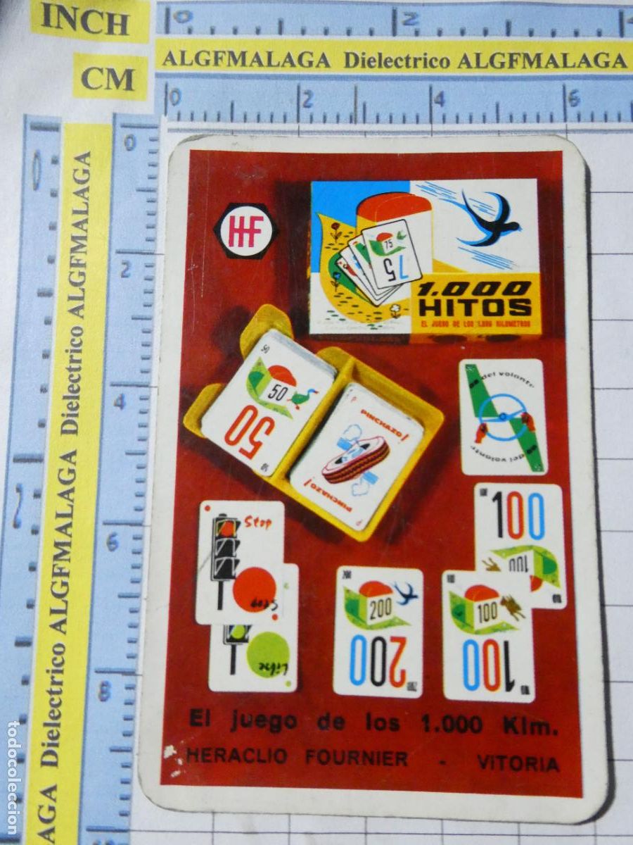 Collectables Calendars: CALENDARIO DE BOLSILLO. FOURNIER A&Ntilde;O 1966 BARAJA JUEGO 1000 HITOS 1000 KIL&Oacute;METROS