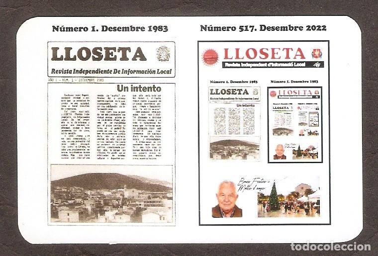Coleccionismo calendarios: CALENDARIO DE BOLSILLO A&Ntilde;O 2023 PRENSA - REVISTA LLOSETA - VER FOTO REVERSO