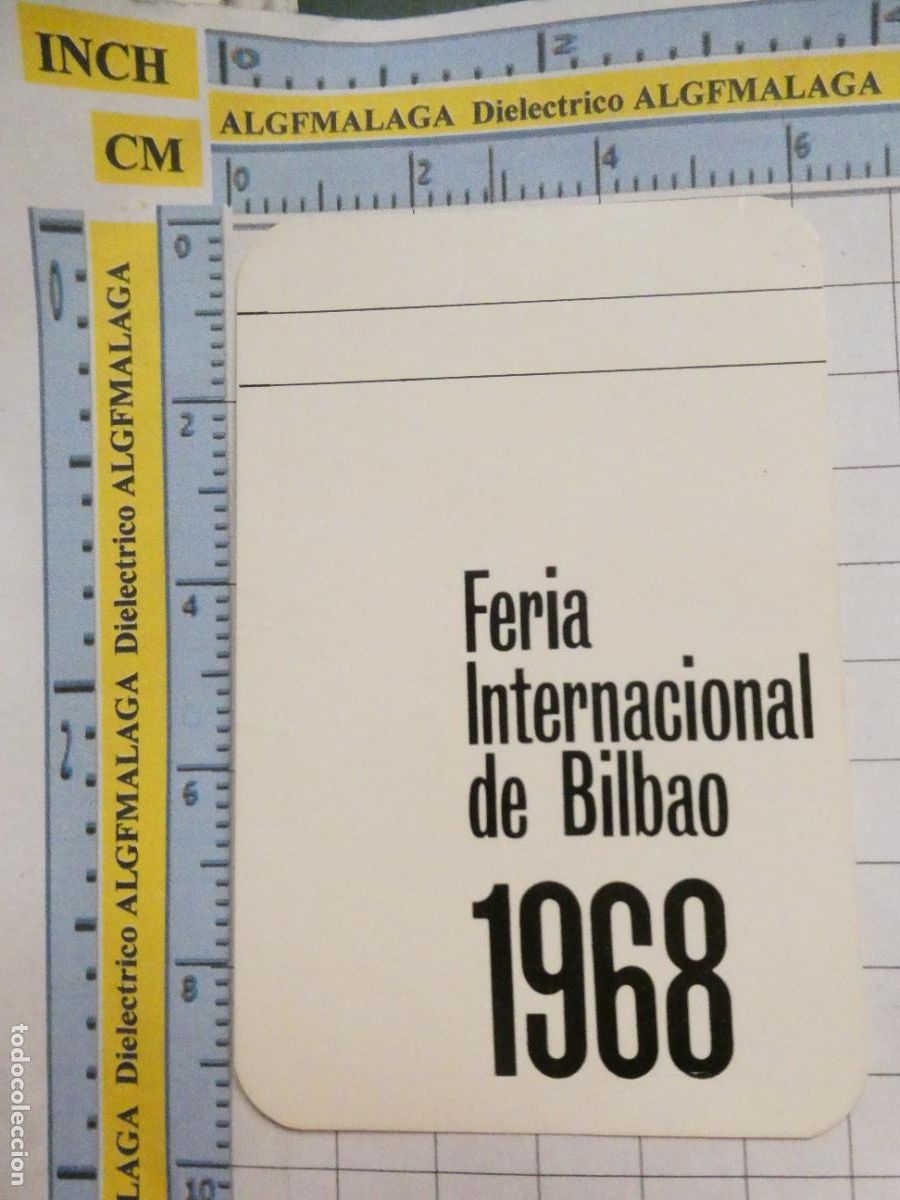 Colecionismo Calend&aacute;rios: CALENDARIO DE BOLSILLO A&Ntilde;O 1968. FERIA INTERNACIONAL DE BILBAO. 402