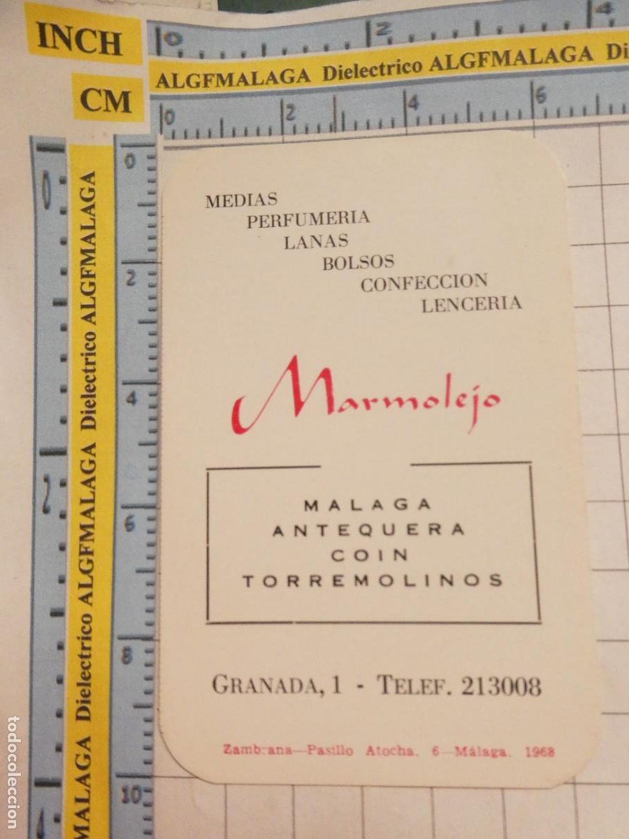 Sammeln von Kalendern: CALENDARIO DE BOLSILLO A&Ntilde;O 1969. MARMOLEJO M&Aacute;LAGA ANTEQUERA COIN TORREMOLINOS LENCERIA. 407