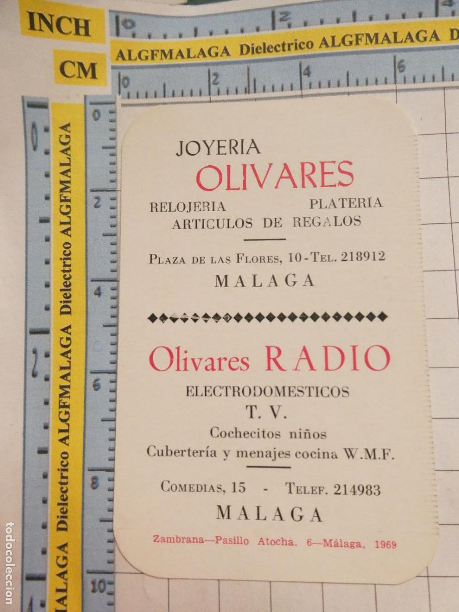 Sammeln von Kalendern: CALENDARIO DE BOLSILLO A&Ntilde;O 1969 OLIVERAS JOYER&Iacute;A RADIO M&Aacute;LAGA. 418