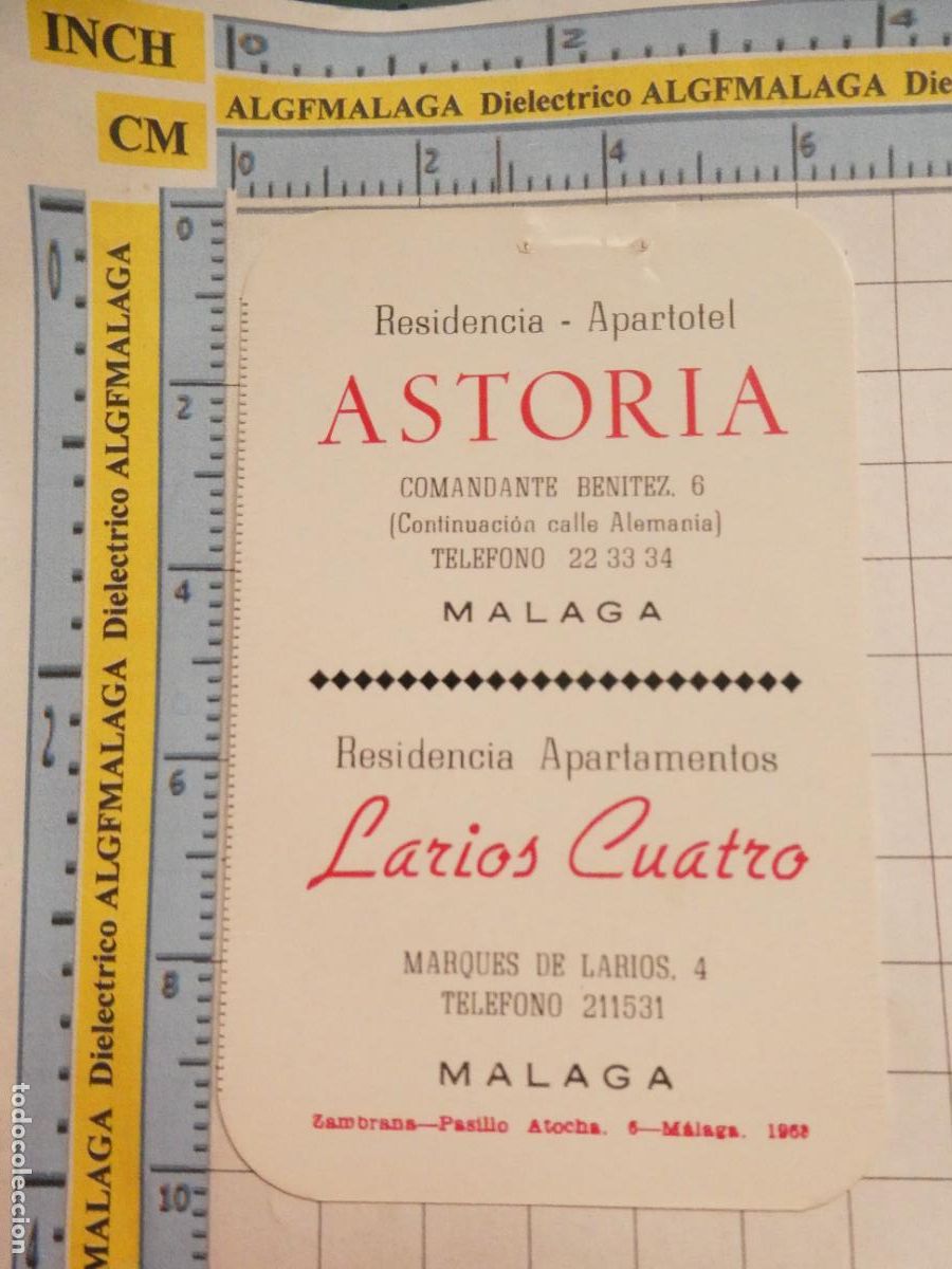 Collezionismo Calendari: CALENDARIO DE BOLSILLO A&Ntilde;O 1969 RESIDENCIA ASTORIA, LARIOS CUATRO M&Aacute;LAGA. 420