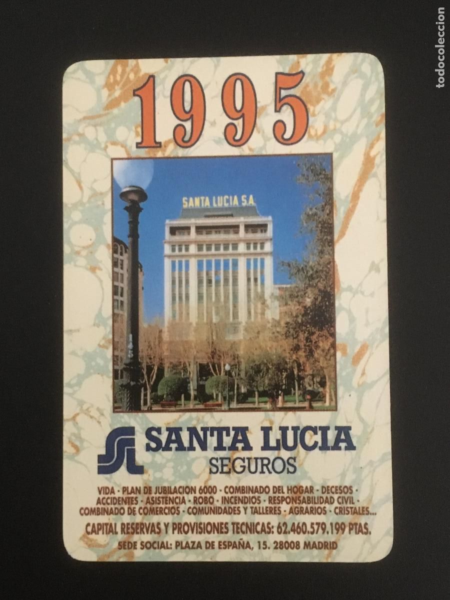 Coleccionismo Calendarios: fournier santa lucia 1995 calendario original perfecto estado