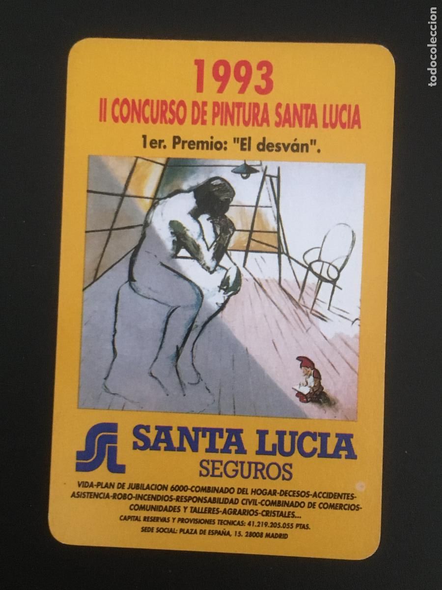 Collectionnisme Calendriers: fournier santa lucia 1993 calendario original perfecto estado
