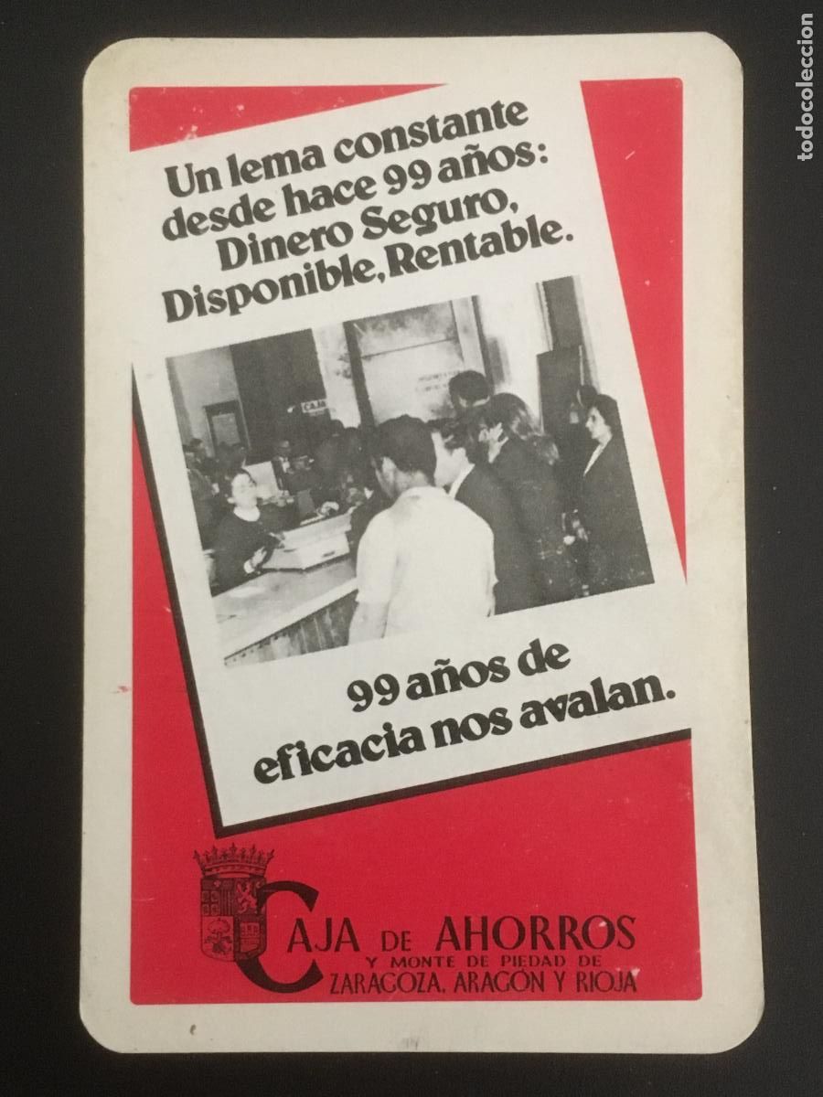 Coleccionismo Calendarios: fournier caja ahorros monte piedad zaragoza aragon rioja 1975 calendario original