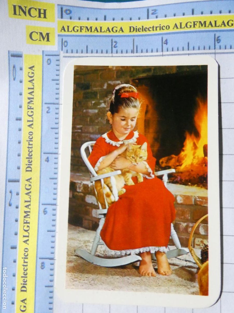 Sammeln von Kalendern: CALENDARIO DE BOLSILLO. A&Ntilde;O 1968. NI&Ntilde;A CON GATO. PUBLICIDAD M&Aacute;LAGA. 475
