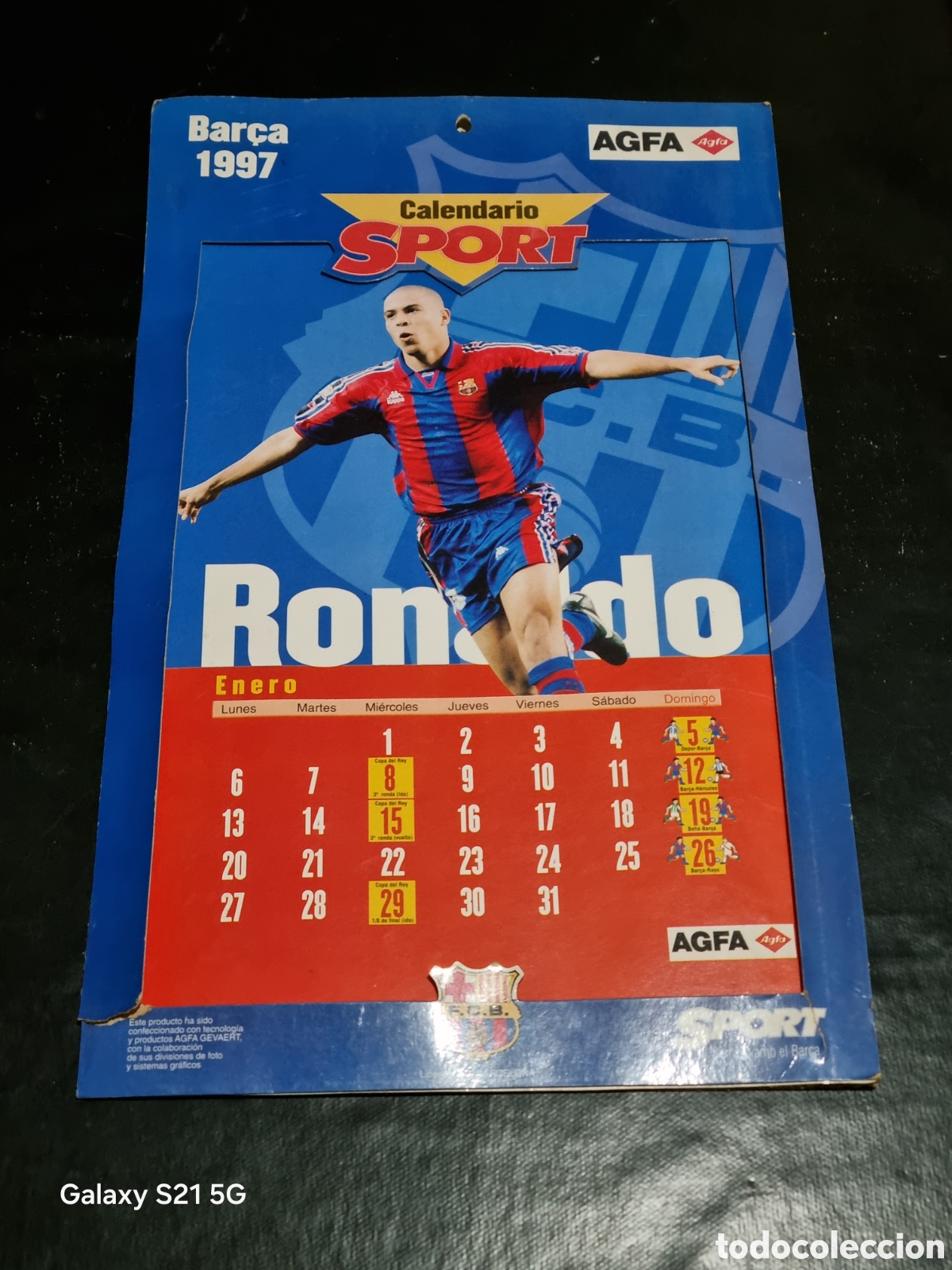 Coleccionismo calendarios: CALENDARIO F.C.BARCELONA 1997 DIARIO SPORT