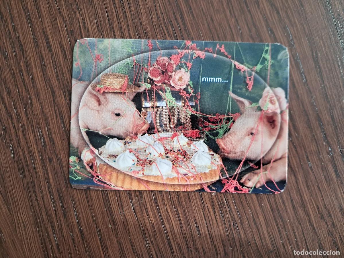 Sammeln von Kalendern: calendario de publicidad de Per&uacute;, cerditos comiendo tarta, a&ntilde;o 2005