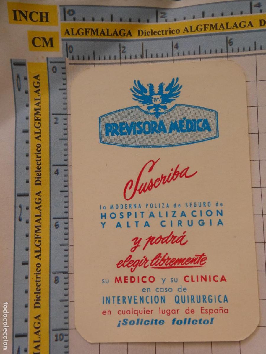 Collectionnisme Calendriers: CALENDARIO DE BOLSILLO. A&Ntilde;O 1968. PREVISORA M&Eacute;DICA. 498