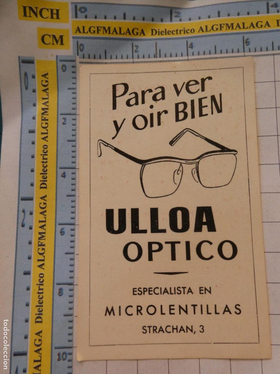 Collectables Calendars: CALENDARIO DE BOLSILLO. A&Ntilde;O 1966 ULLOA &Oacute;PTICO M&Aacute;LAGA. 504