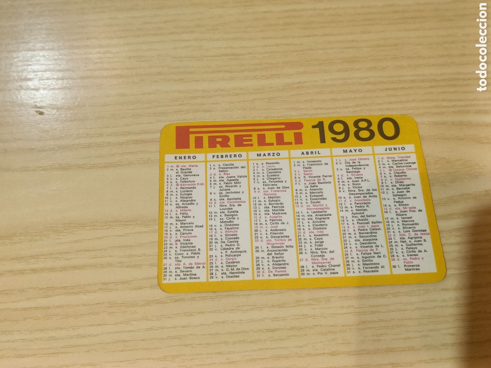 Coleccionismo Calendarios: Bonito Calendario Casa Pirelli a&ntilde;o 1980