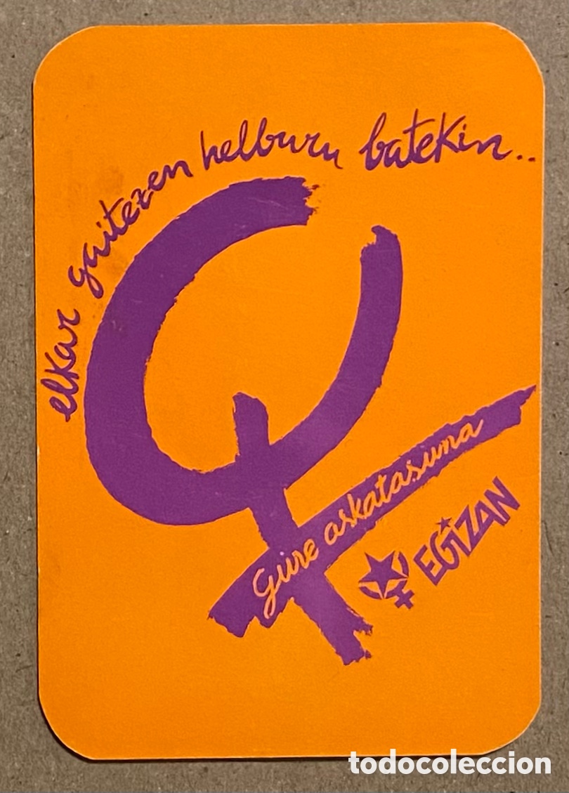 Collectables Calendars: EGIZAN. CALENDARIO POL&Iacute;TICO FEMINISTA IZQUIERDA ABERTZALE DE 1994.