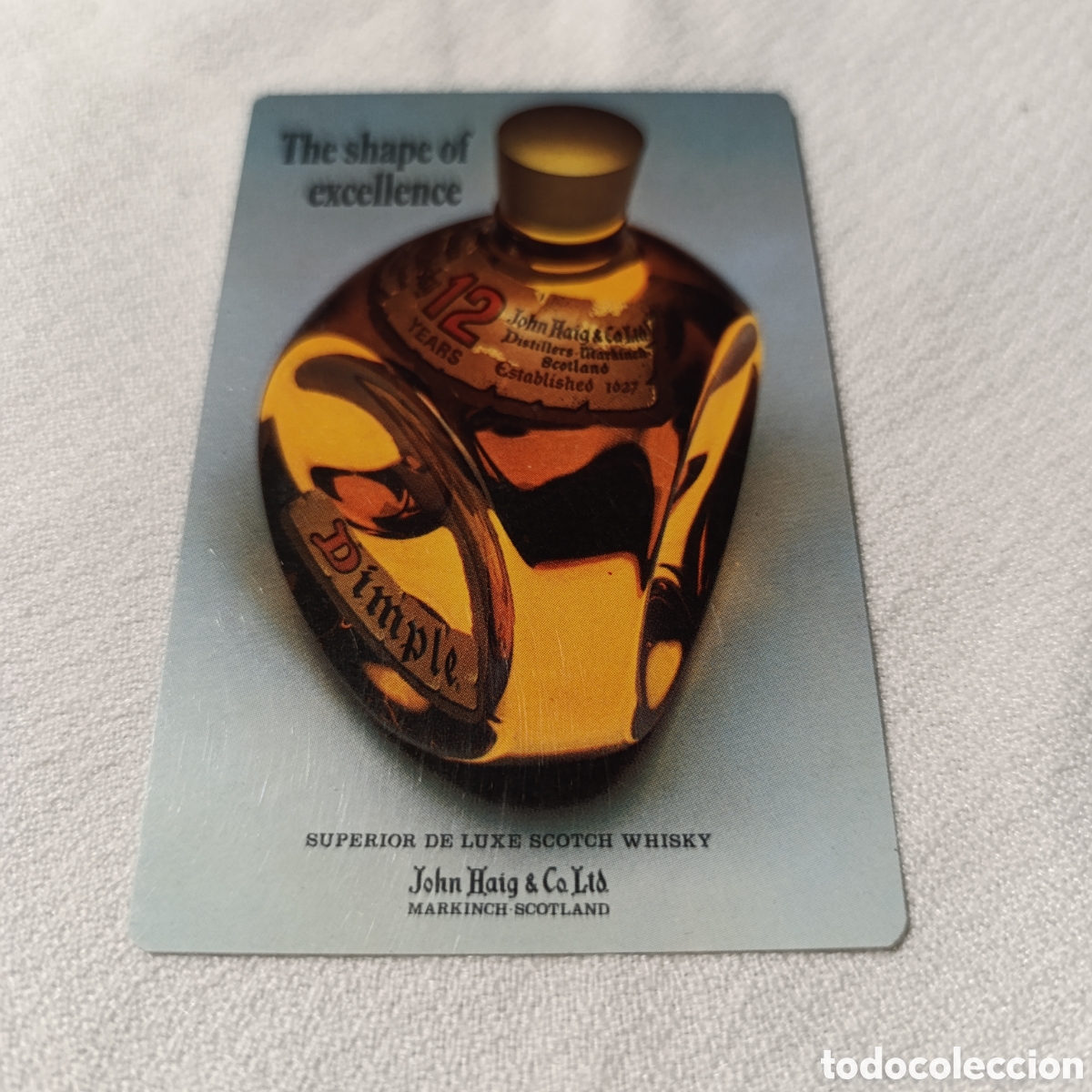 Coleccionismo Calendarios: CALENDARIO BOLSILLO,1985,SCOTCH WHISKY DIMPLE 12 YEARS DE LUXE .