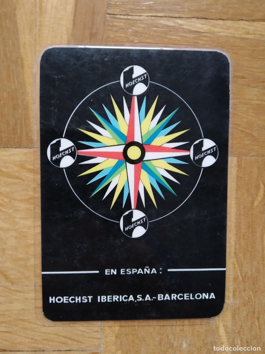 Coleccionismo calendarios: CALENDARIO PUBLICITARIO HOECHST A&Ntilde;O 1964. VER FOTOS. PLASTIFICADO