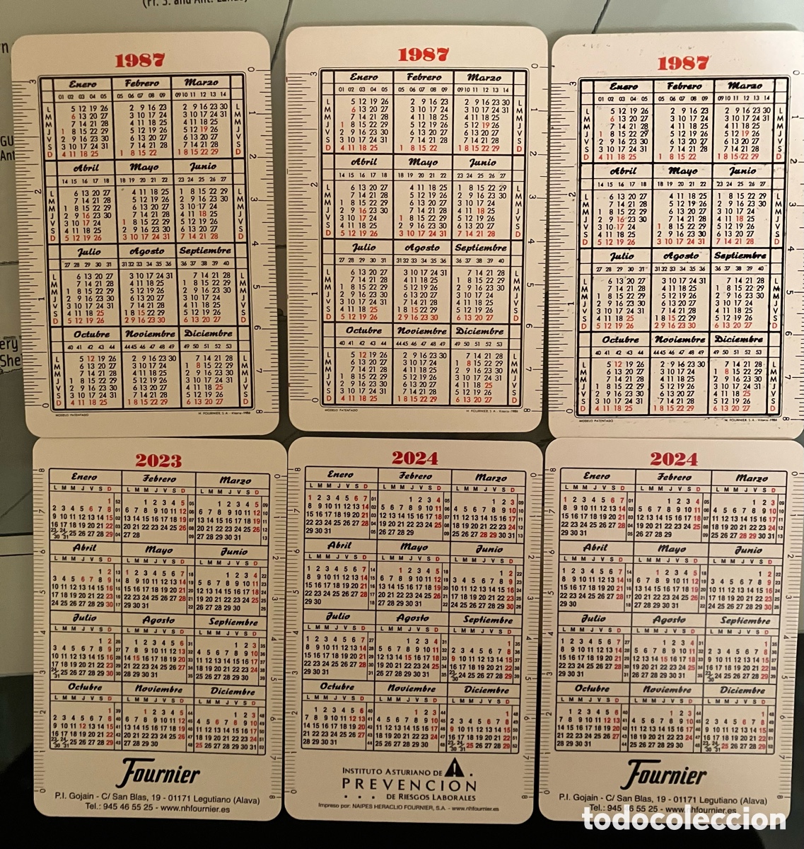 Coleccionismo calendarios: Calendarios Fournier - Foto 2