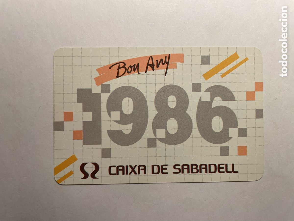 Coleccionismo Calendarios: calendario Fournier 1986, Caixa Sabadell