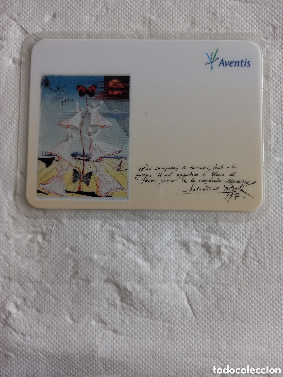 Coleccionismo calendarios: CALENDARIO DE BOLSILLO A&Ntilde;O 2001 - REPRODUCCI&Oacute;N SALVADOR DAL&Iacute;. AVENTIS PHARMA (PLASTIFICADO)