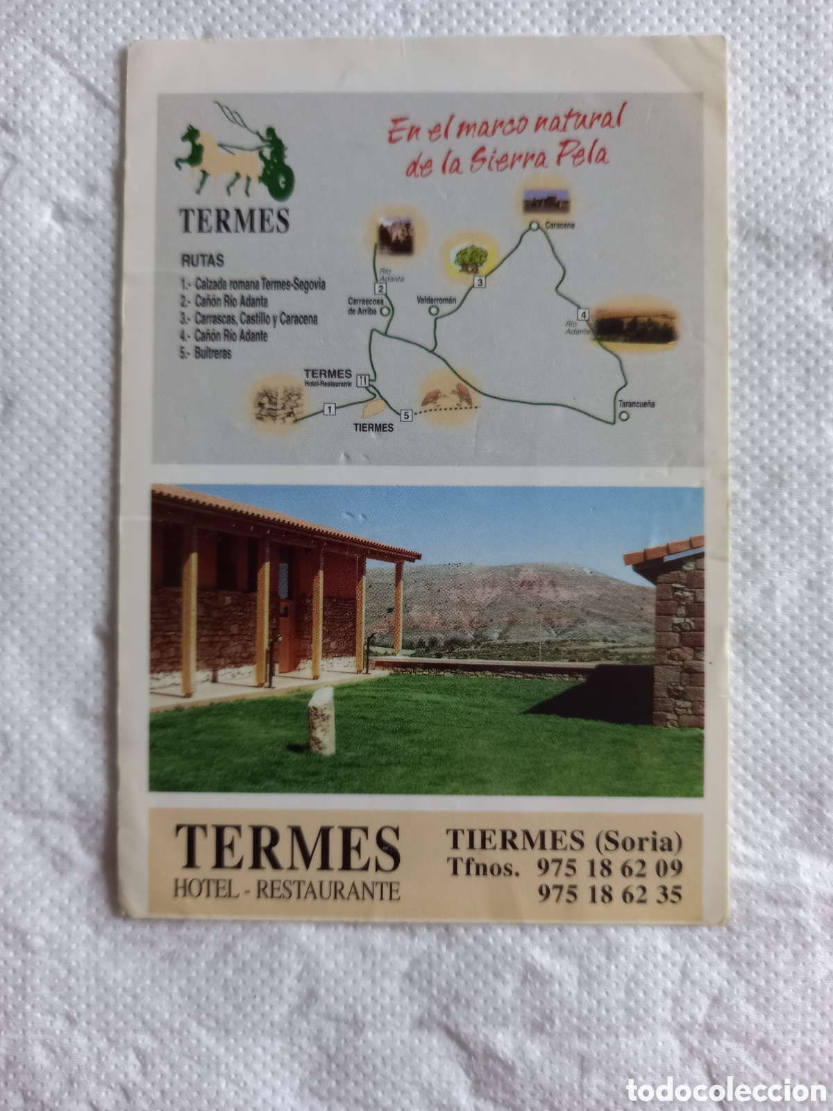 Coleccionismo calendarios: CALENDARIO DE BOLSILLO A&Ntilde;O 1998 - HOTEL RESTAURANTE TERMES (TIERMES - SORIA)